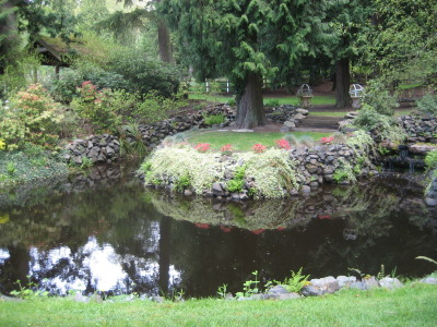 Close-up of the water and island at Delille